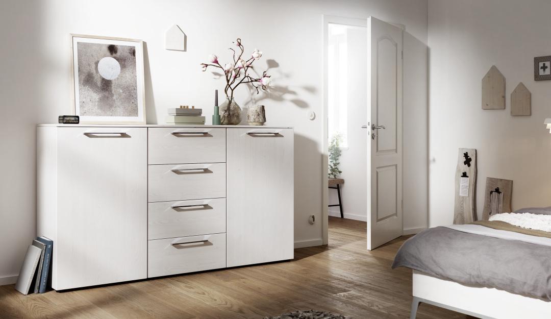 Nolte Mobel - Alegro Basic 4126300 PG1 - 60cm 2 Drawer Bedside - Magnum ...