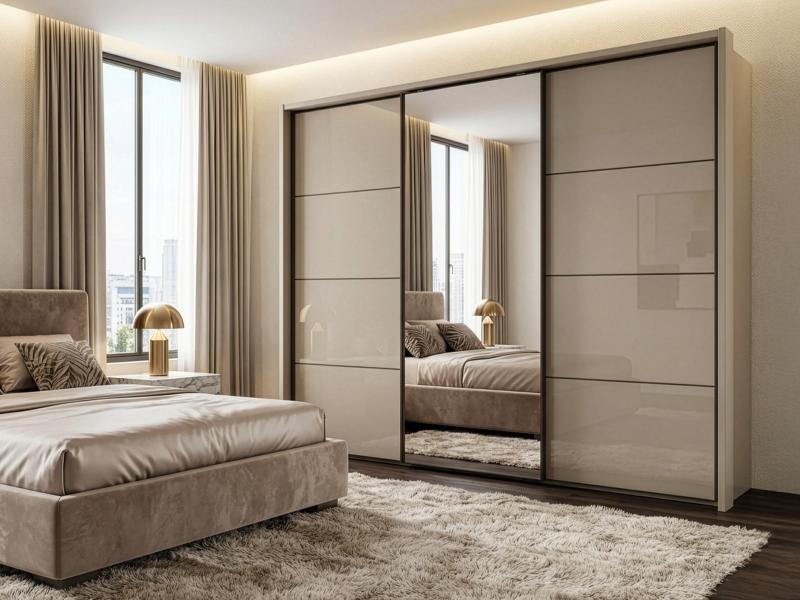 Sliding Robe In House 202- 150cm Sliding Door Robe with Profiles - 2 Glass Doors | Magnum ...
