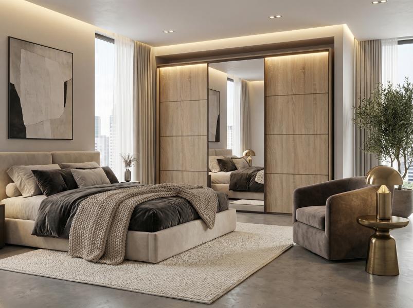 Toronto Sliding Robe 730 - 180cm Sliding Door Robe | Magnum Furniture
